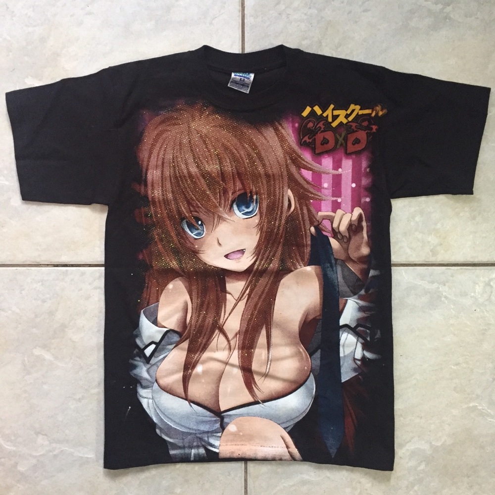 Anime chick double side print NWOT